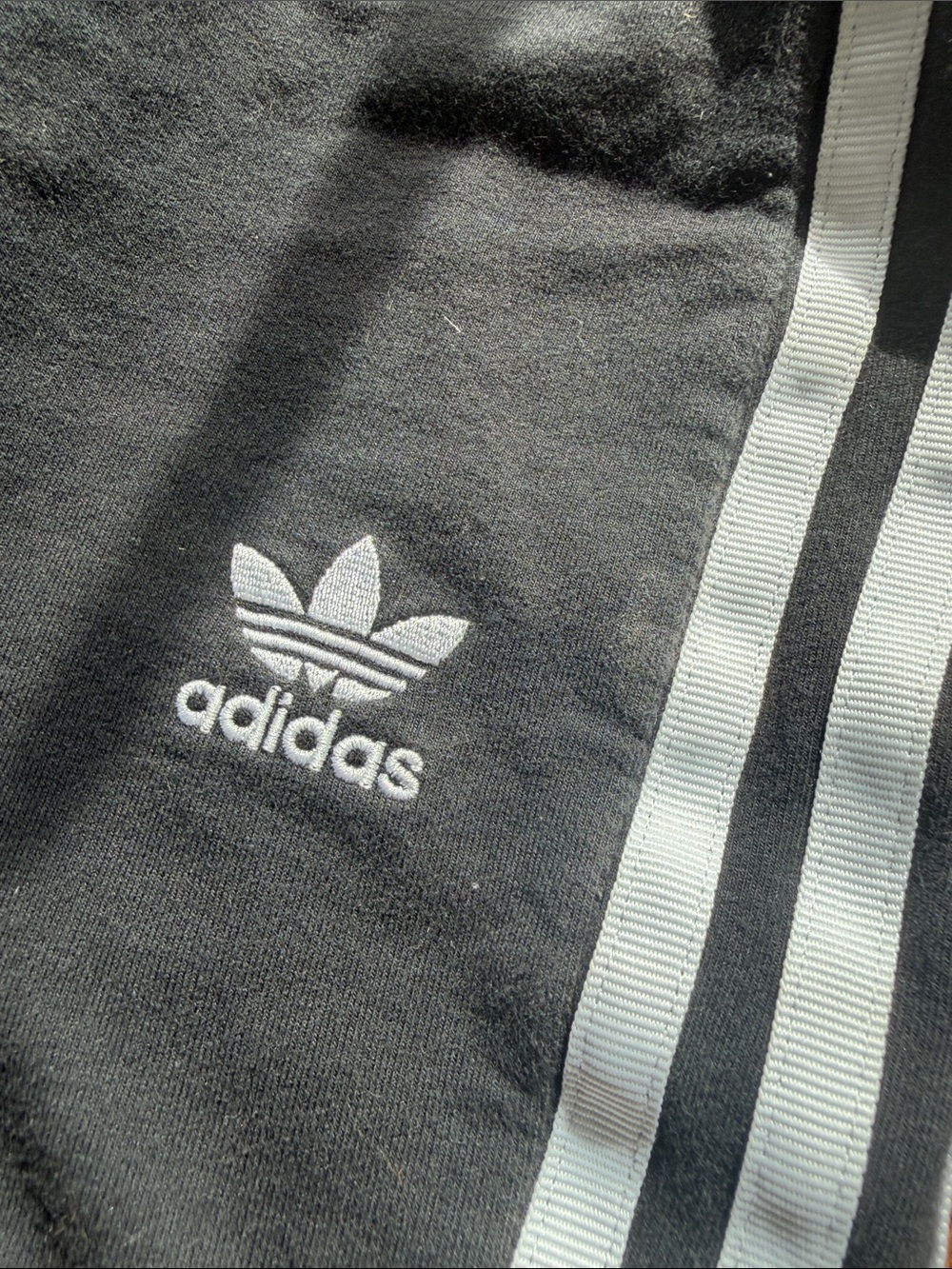 Adidas Black Mini Skirt with White Side Stripes